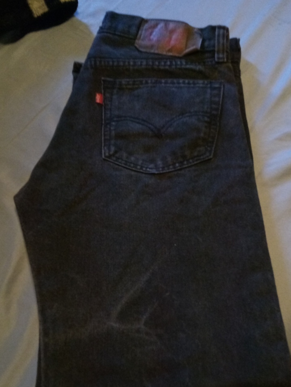 Levi's Relaxed Fit Black Men's Jeans with Red Tab 32/30